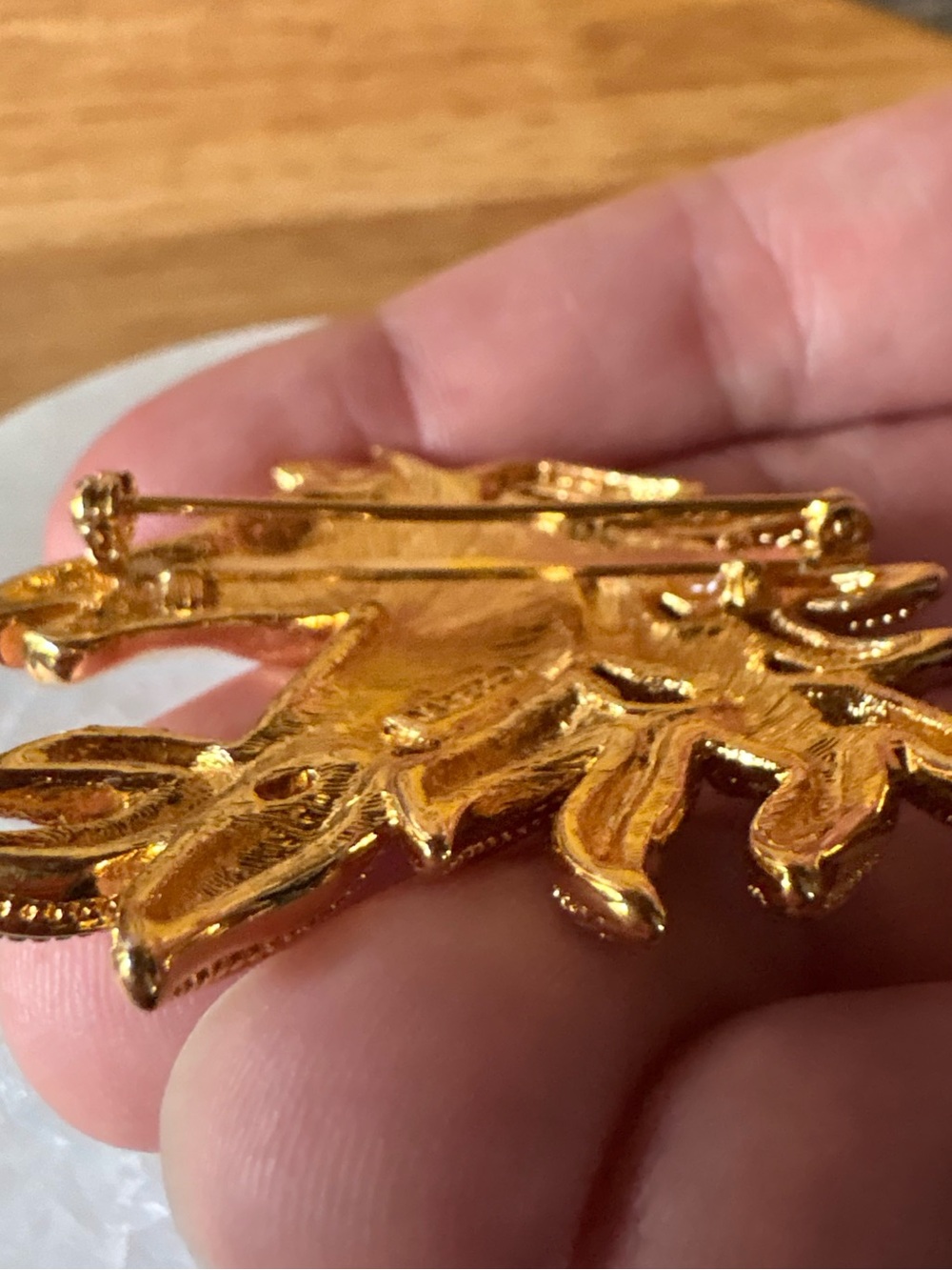 Napier Vintage Gold Tone wild Horse Brooch - Picture 8 of 10